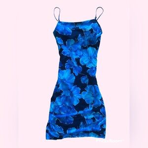 City Triangles Blue Floral Mini Dress